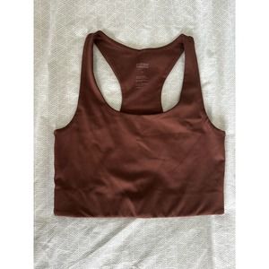 Girlfriend Collective Brown Sports Bra